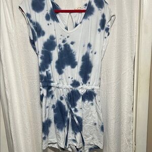 Jane and Delancey Blue Tie-Dye Jumpsuit
